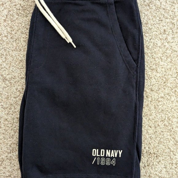 Old Navy Men's Logo-Graphic Jogger Shorts - 7.5-inch inseam - In the Navy - Picture 2 of 4